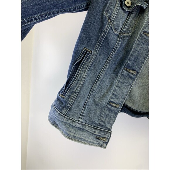 Levi Strauss Denim Trucker Jean Jacket Button Collared Cotton Womens Size Medium - Picture 3 of 16